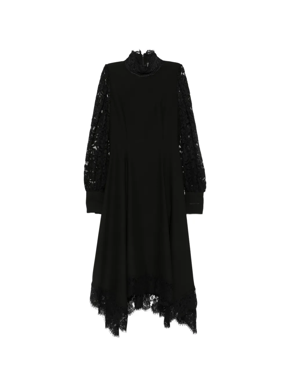 ERMANNO FIRENZE lace-panelled asymmetric dress