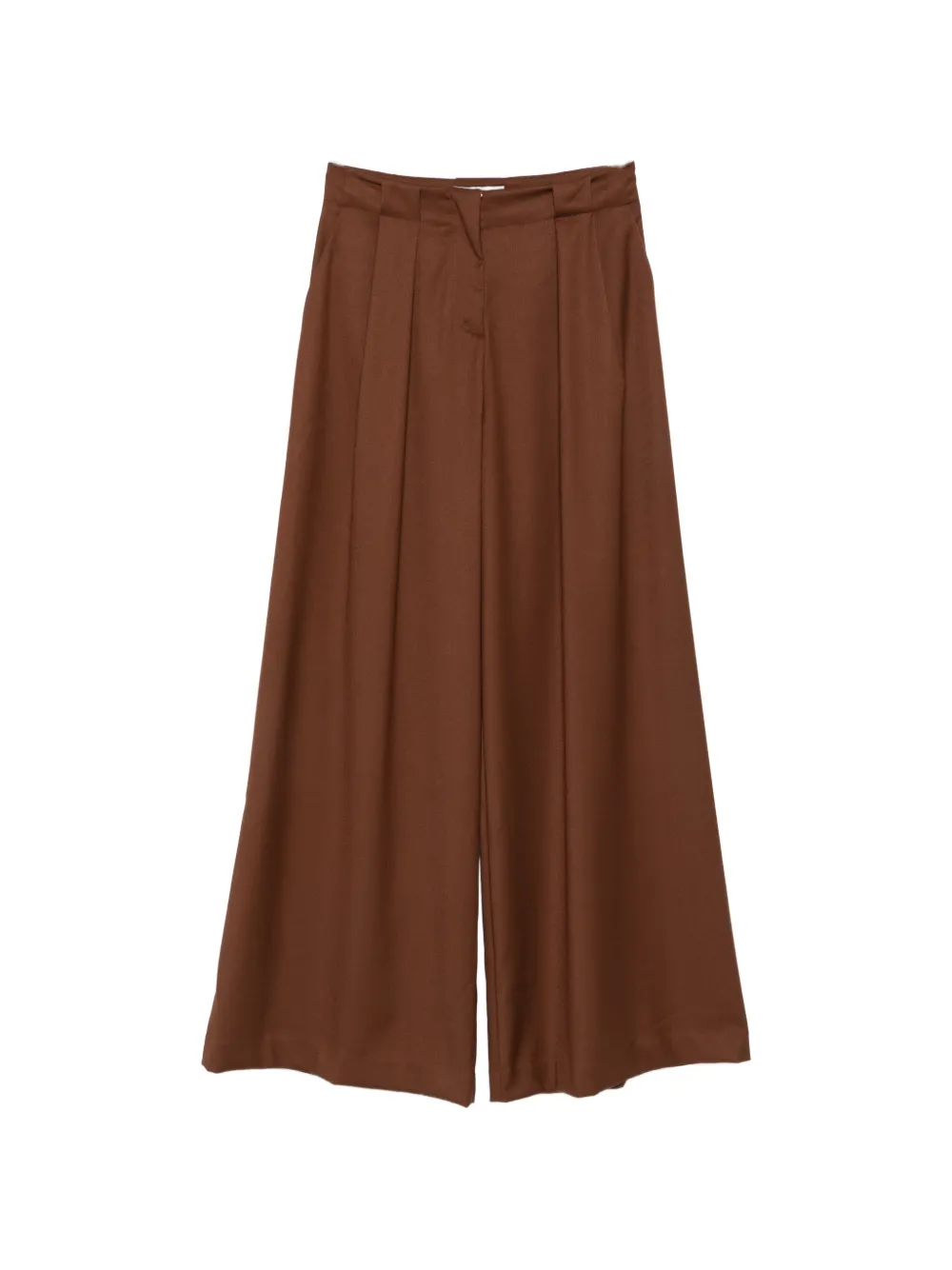 ERMANNO FIRENZE pleated wide-leg trousers - Braun