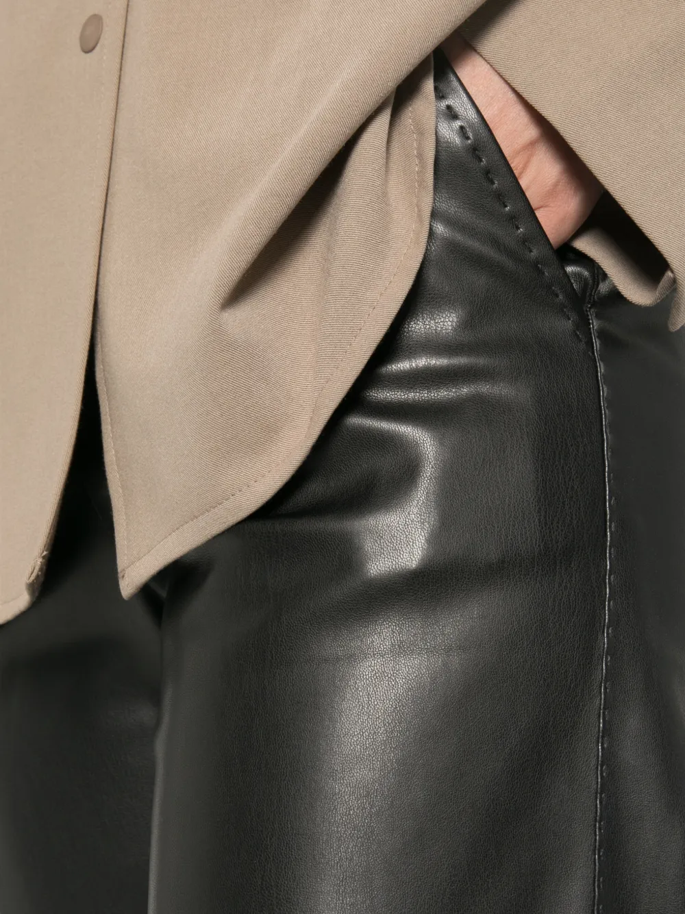 ERMANNO FIRENZE Broek met wijde pijpen Zwart