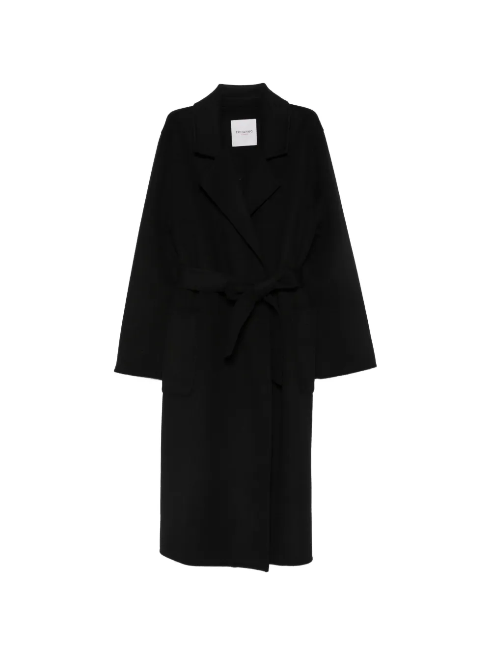 ERMANNO FIRENZE belted notch-lapels coat