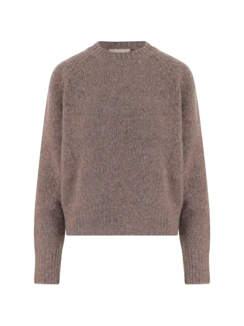 Allude crew-neck raglan-sleeve sweater