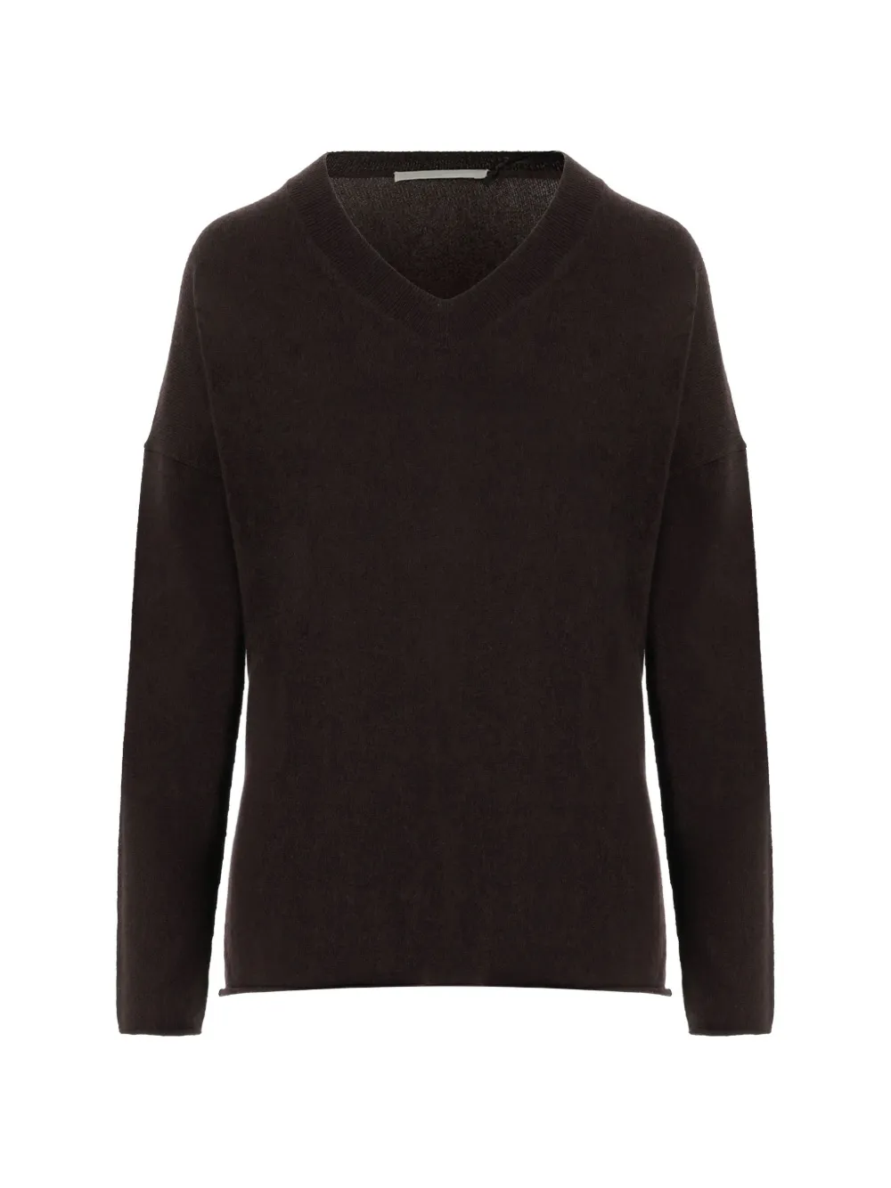 Allude V-neck long-sleeve sweater