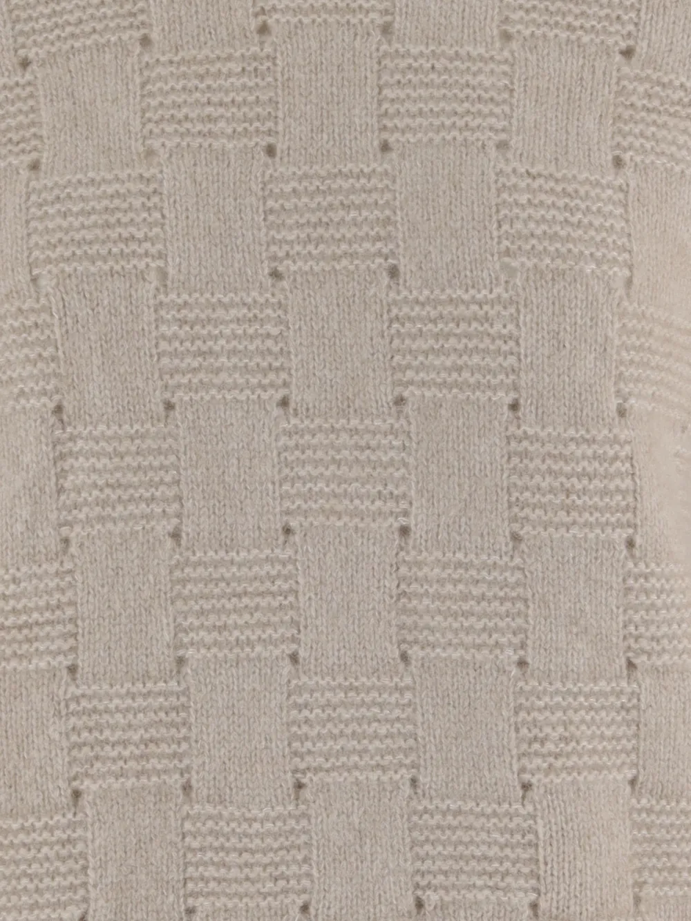 Allude Geweven trui met ronde hals Beige