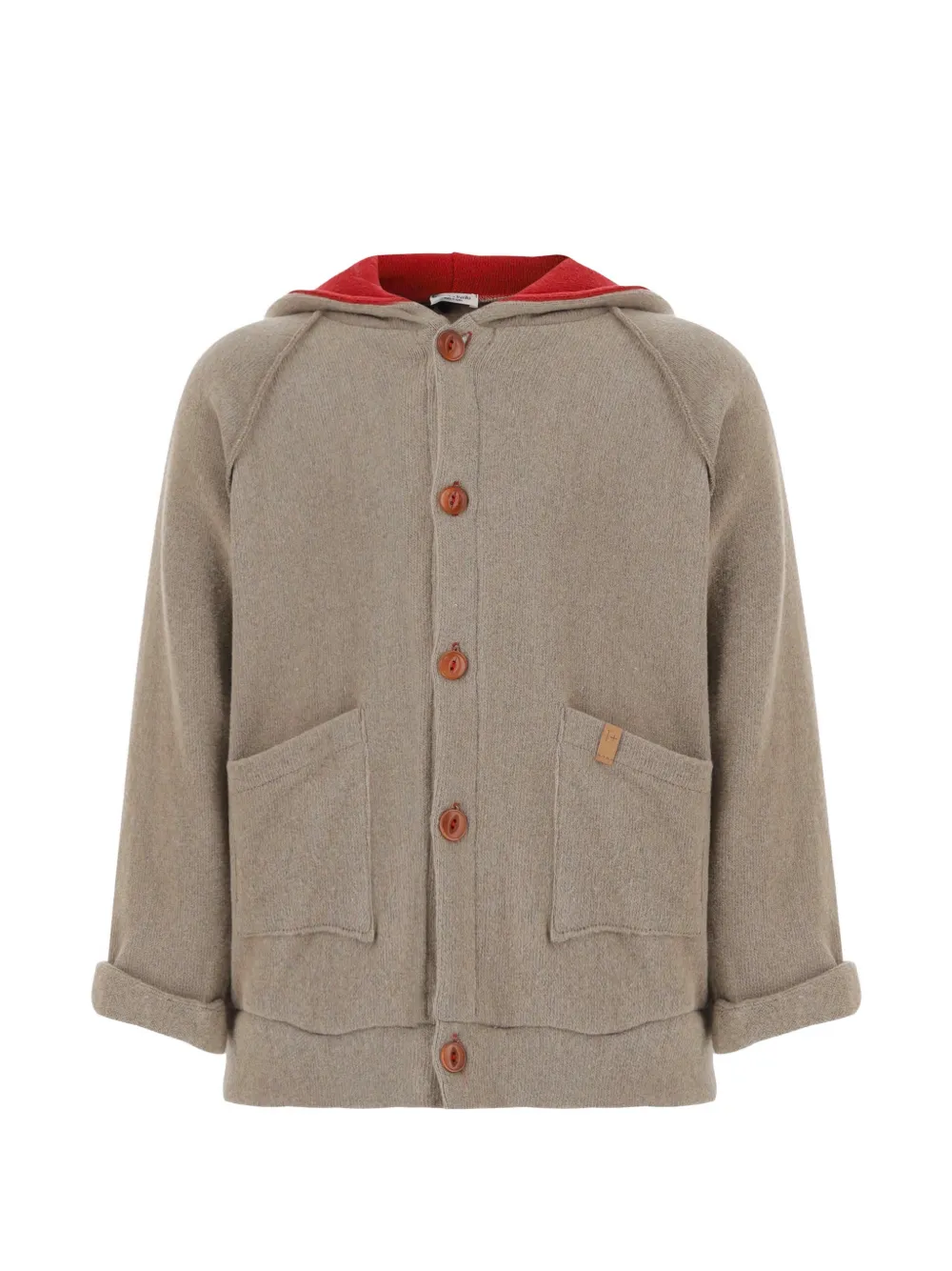1+ In The Family button-up hooded cardigan - Toni neutri