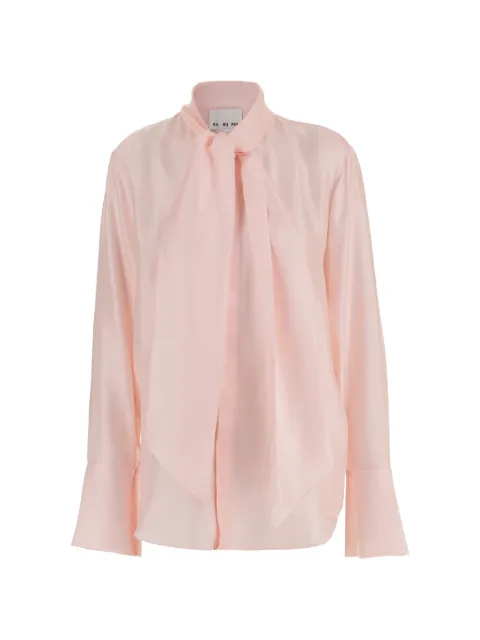 SA SU PHI pussy-bow long-sleeve shirt
