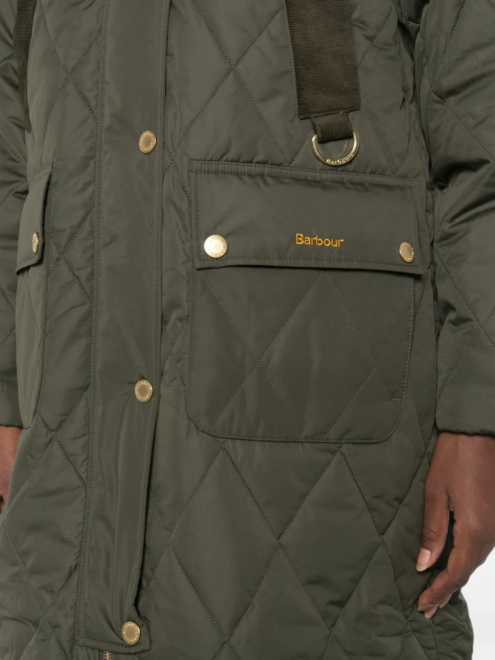 Barbour Gewatteerde jas Groen