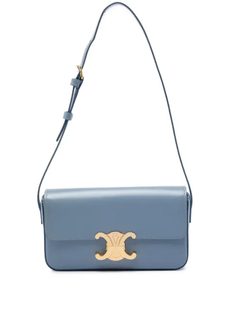 Celine Pre-Owned 2021 Shiny Calfskin Triomphe Claude shoulder bag
