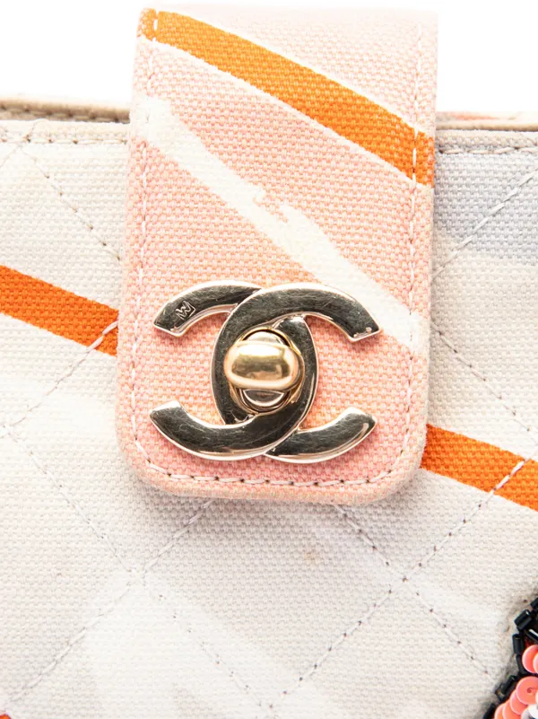 CHANEL Pre-Owned 2005-2006 CC Quilted Printed Canvas And Sequins