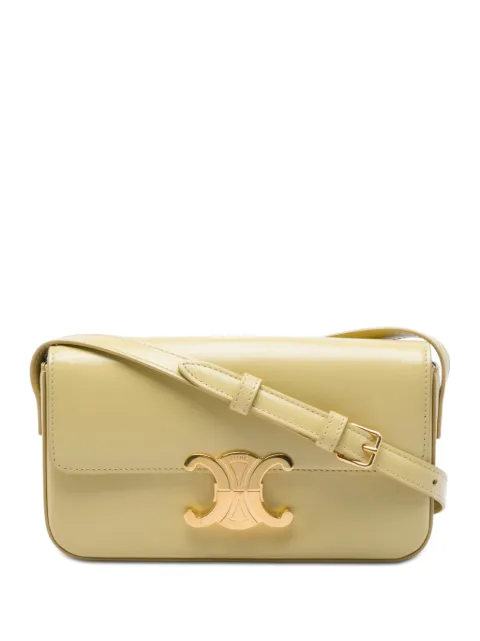 Celine Pre-Owned bolsa de hombro Triomphe Claude de piel de becerro brillante 2021