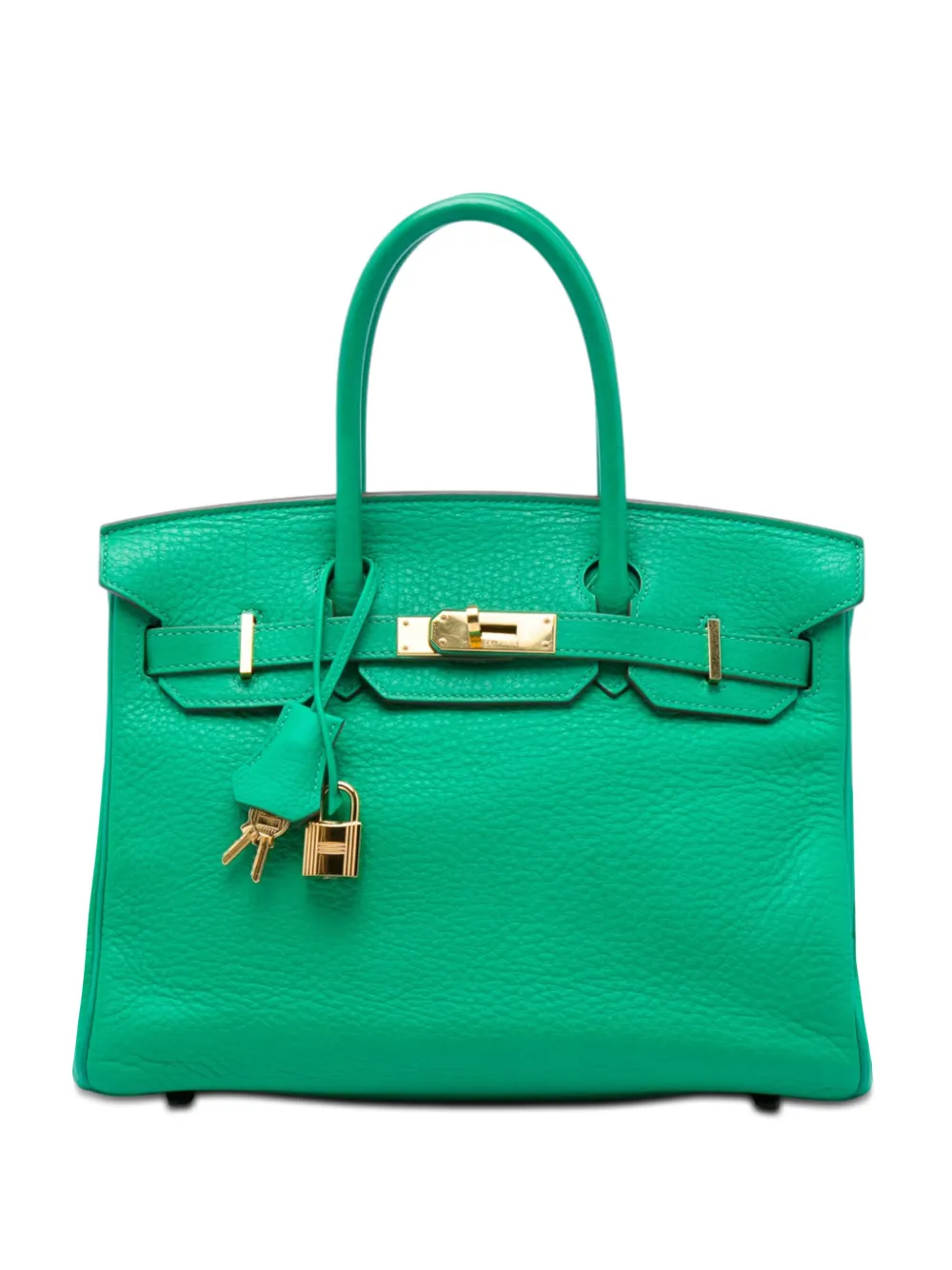 Hermès Pre-Owned 2012 Clemence Birkin Retourne 30 handbag - Verde