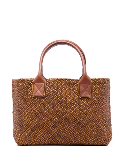 Bottega Veneta Pre-Owned 2007-2011 Limited Edition Metallic Lambskin Intreccio Cabat tote bag