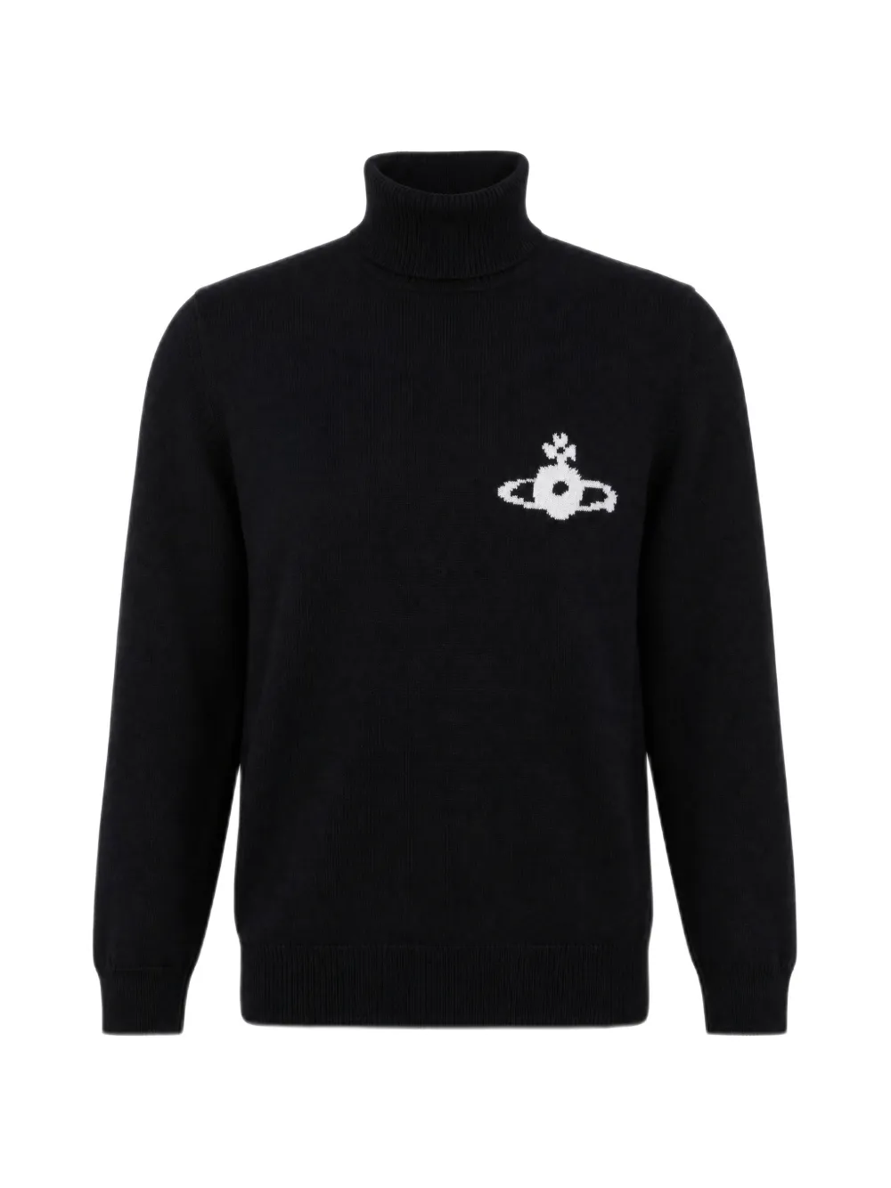 Vivienne Westwood Orb-motif roll-neck sweater - Nero