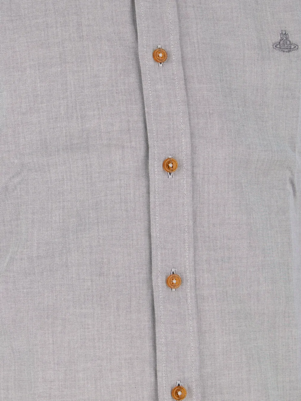 Vivienne Westwood Button-down blouse met Orb-borduurwerk Grijs