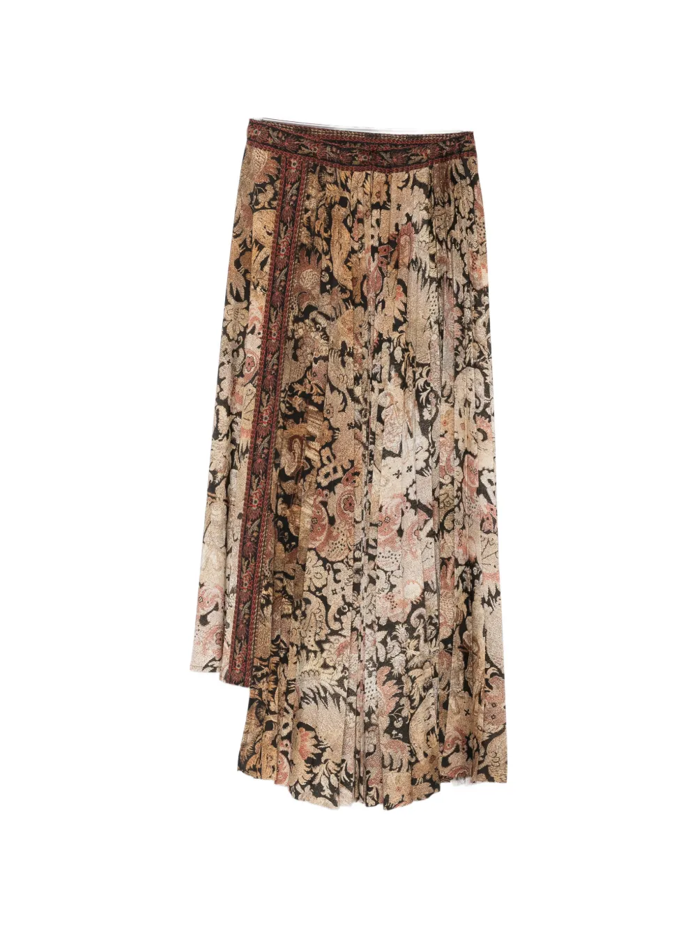Pierre-Louis Mascia floral-print pleated maxi skirt - Toni neutri
