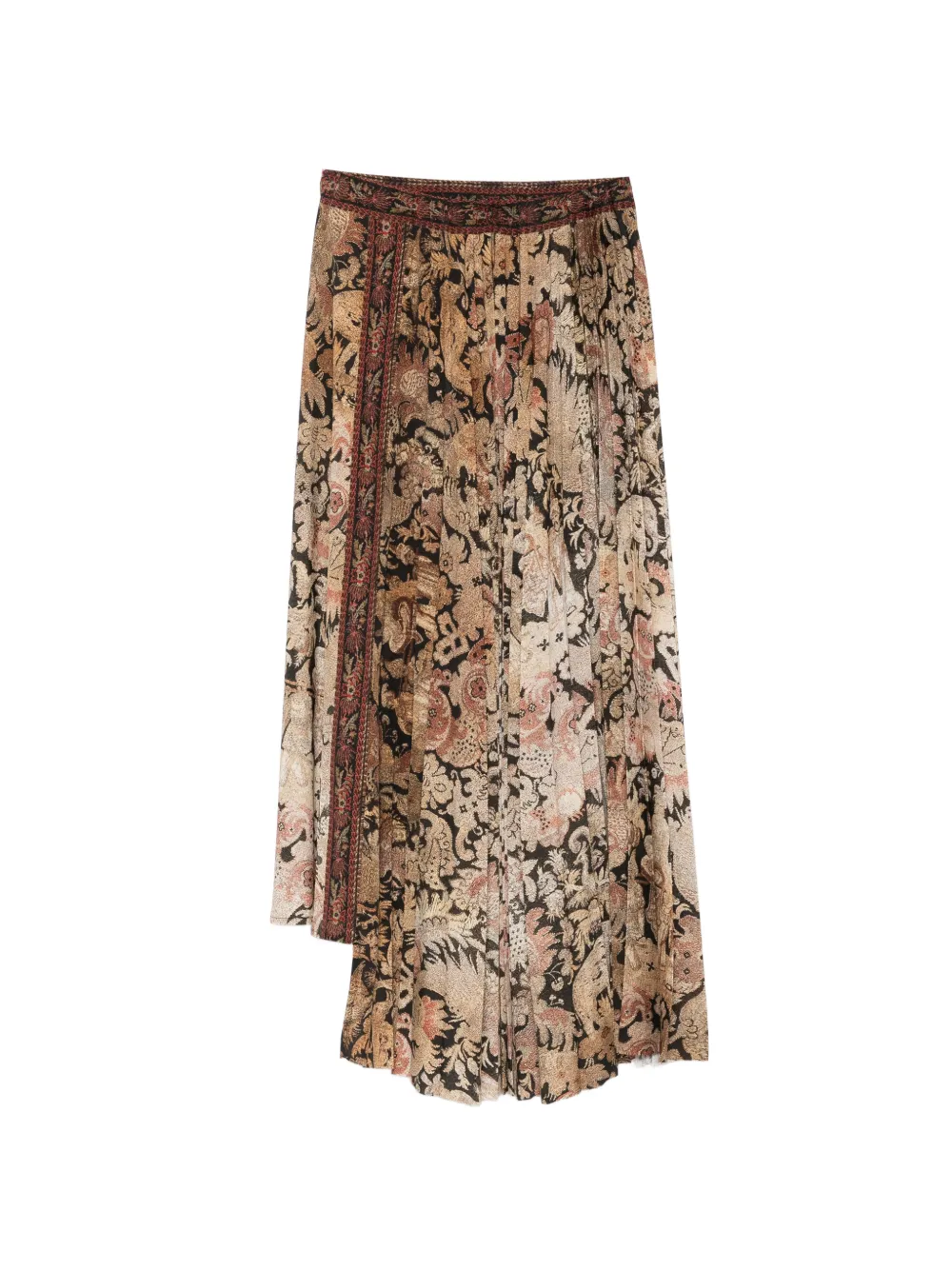 Pierre-Louis Mascia floral-print pleated maxi skirt - Toni neutri