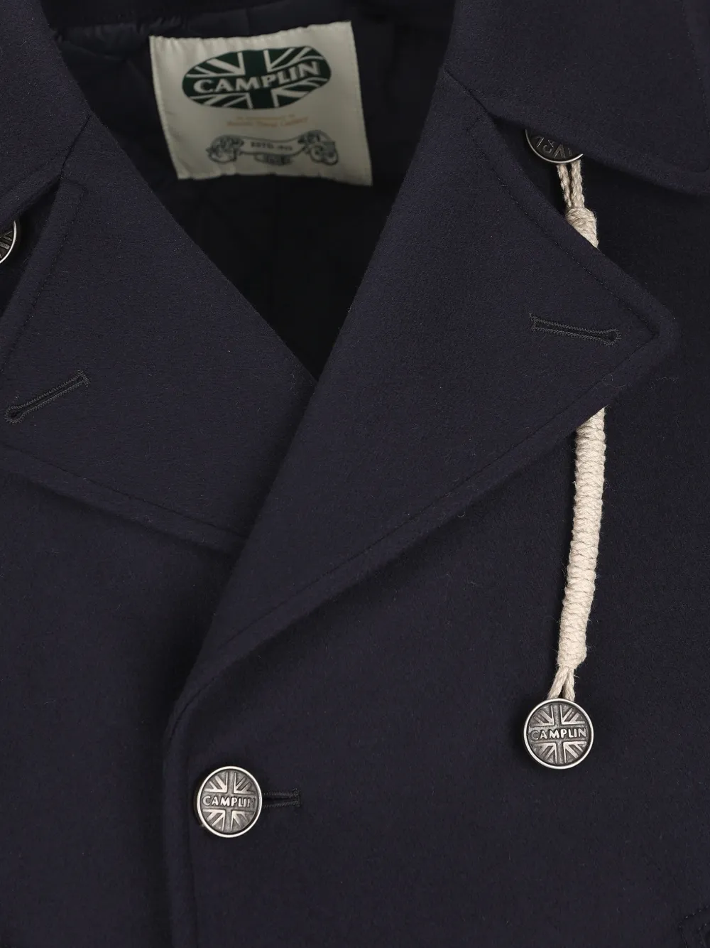 Camplin Sailorjas met dubbele rij knopen Blauw