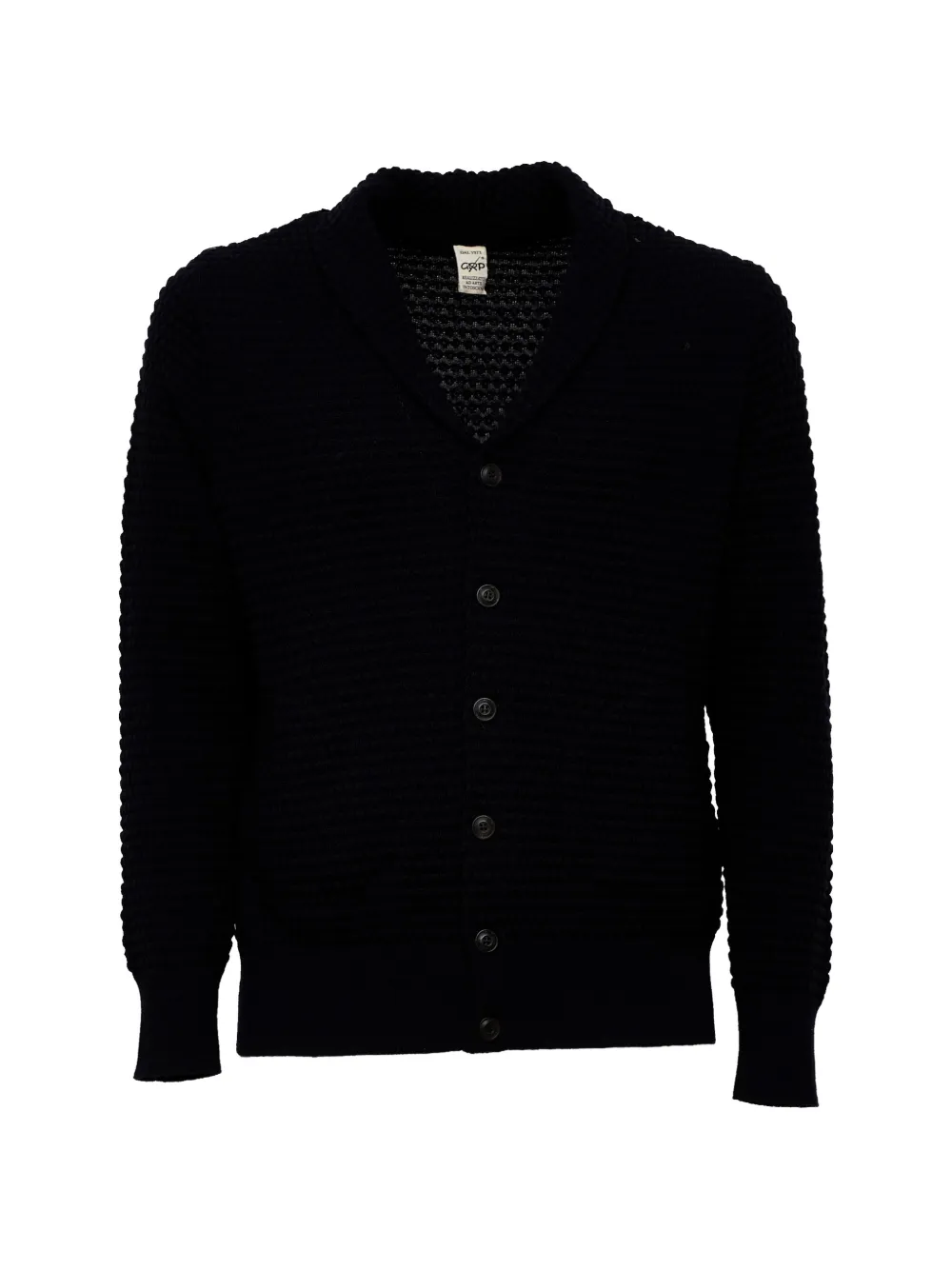 Grp shawl-collar cardigan