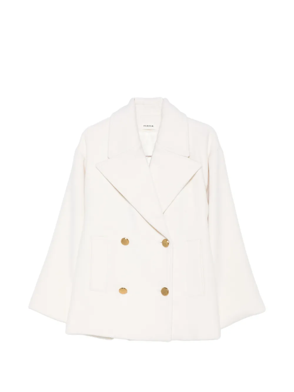 P.A.R.O.S.H. notch-lapel double-breasted coat - Nude