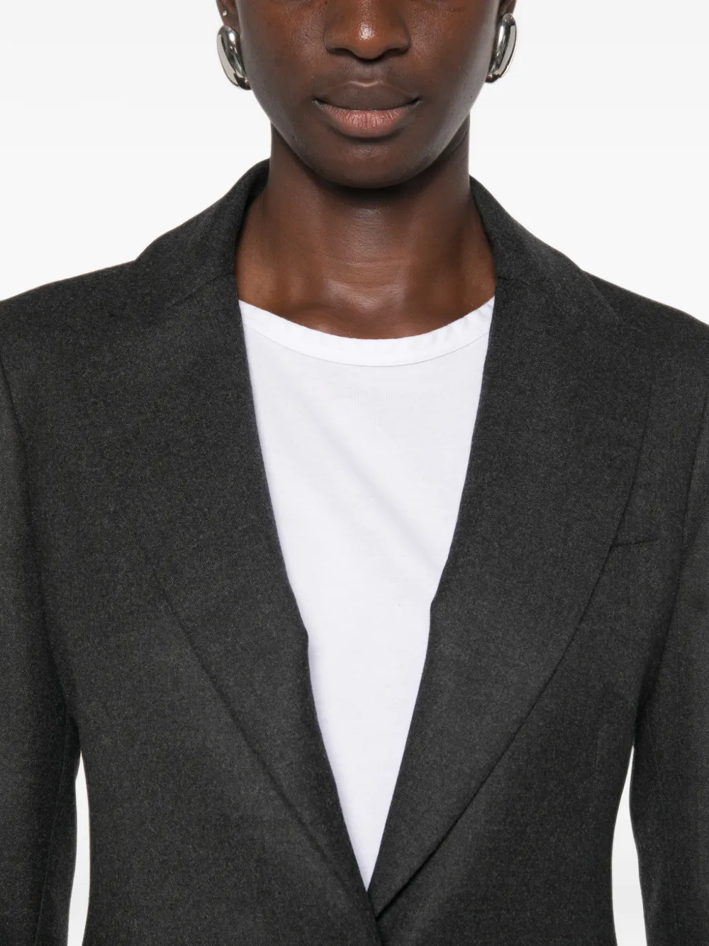 P.A.R.O.S.H. Ludy blazer met enkele rij knopen en gekerfde revers Grijs