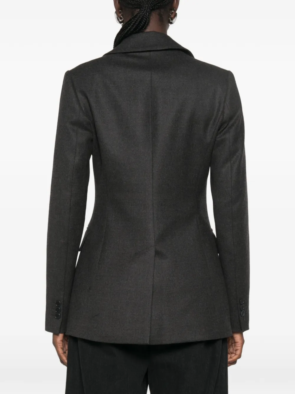 P.A.R.O.S.H. Ludy blazer met enkele rij knopen en gekerfde revers Grijs