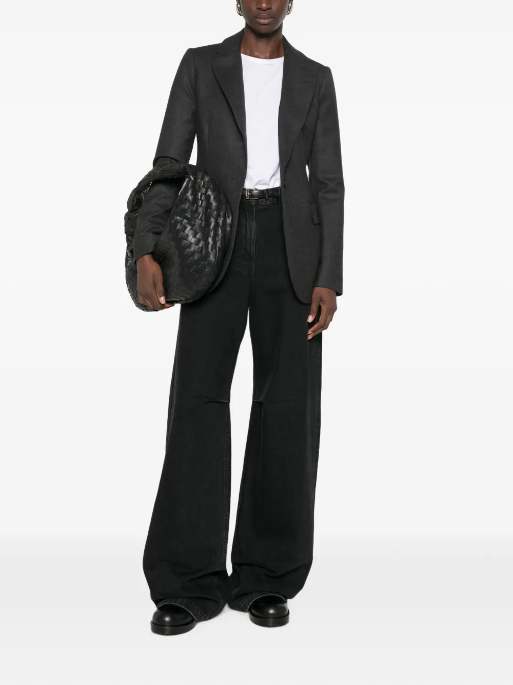 P.A.R.O.S.H. Ludy blazer met enkele rij knopen en gekerfde revers Grijs