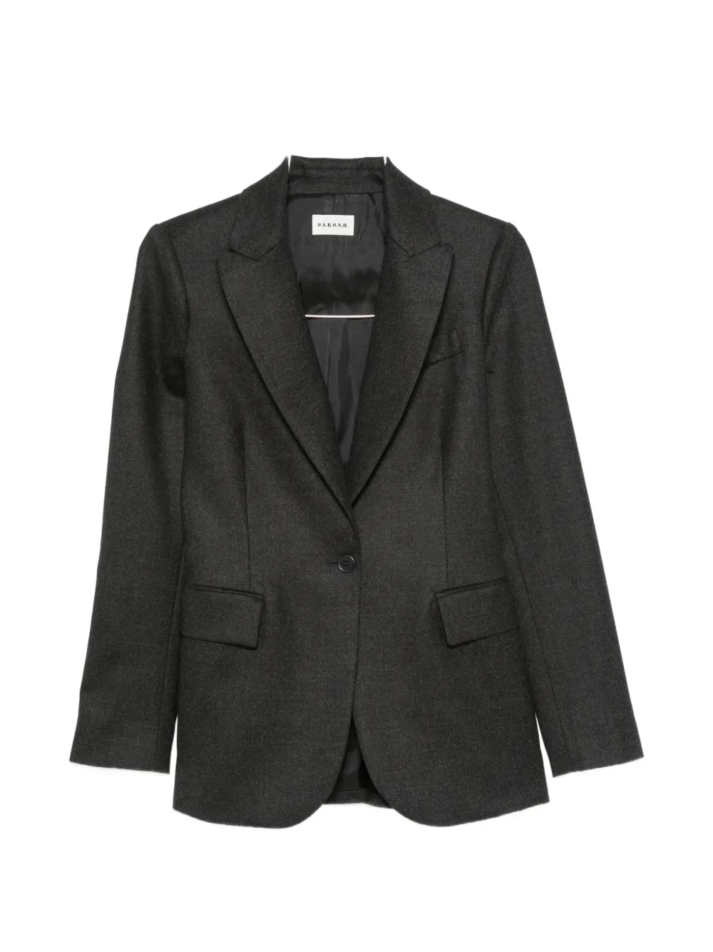 P.A.R.O.S.H. Ludy single-breasted notched-lapels blazer - Grau
