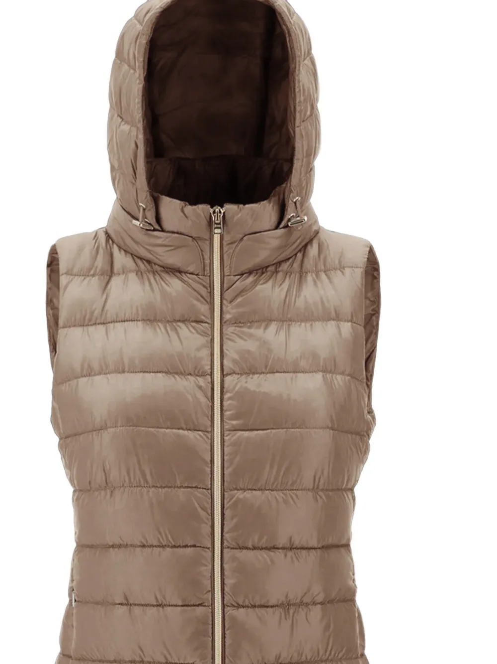 Herno Bodywarmer met capuchon Bruin