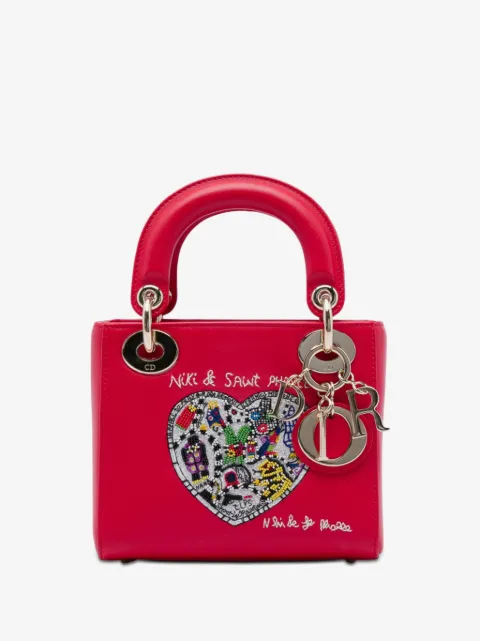 Christian Dior Pre-Owned 2018 Niki De Saint Phalle Mini Calfskin Lady Dior satchel