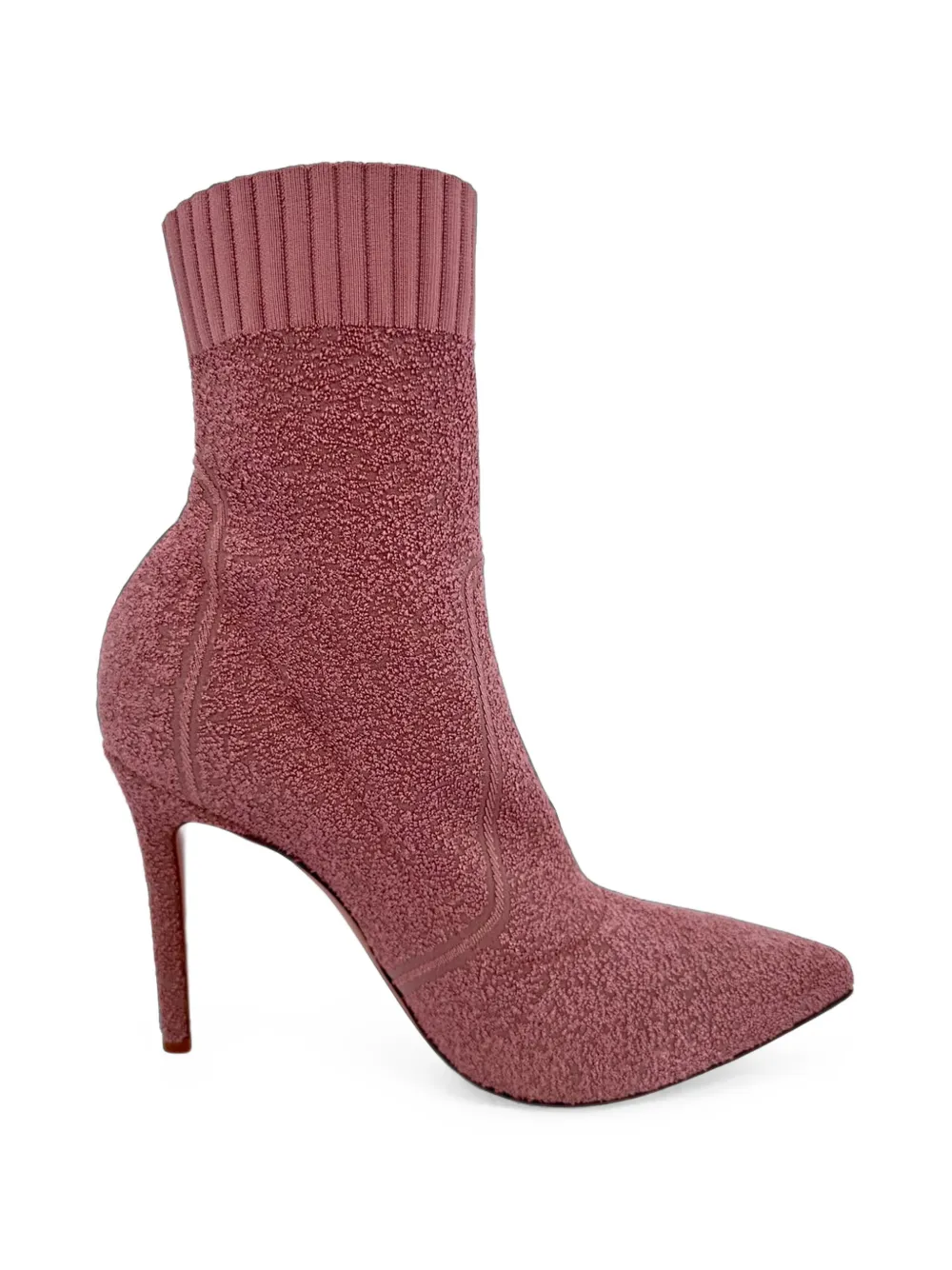 Gianvito Rossi Fiona Stiefeletten aus Bouclé - Rosa