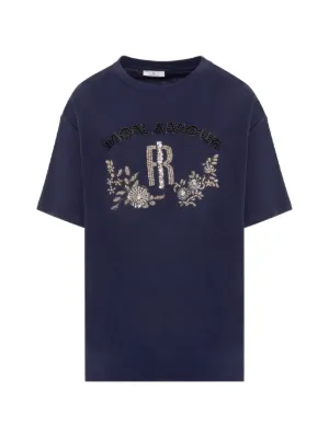 ANINE BING Lili Tee Horse | Black | FARFETCH