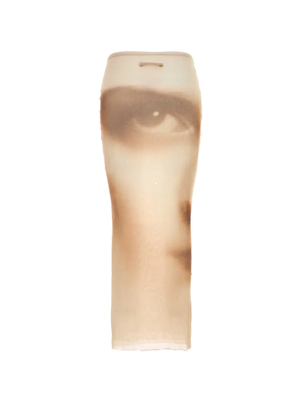 Jean Paul Gaultier The long Face skirt Beige
