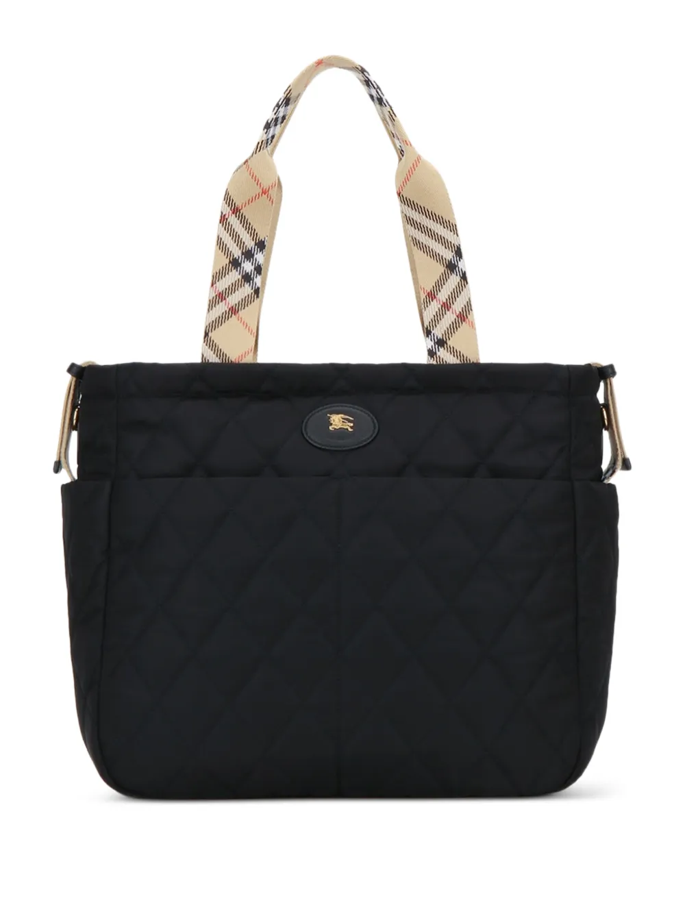 Burberry Kids quilted changing bag Zwart