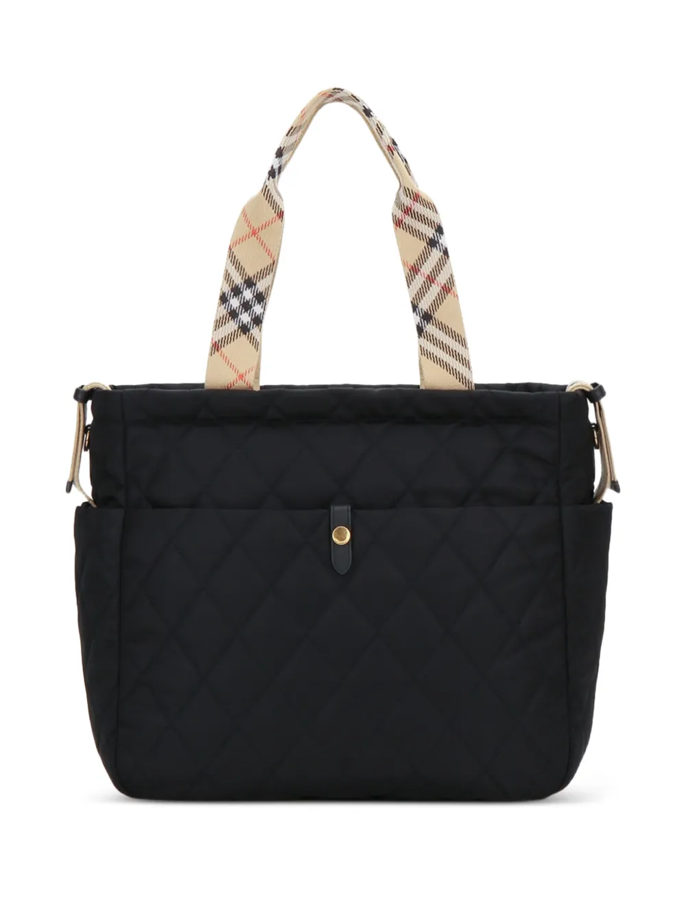 Burberry Kids quilted changing bag Zwart