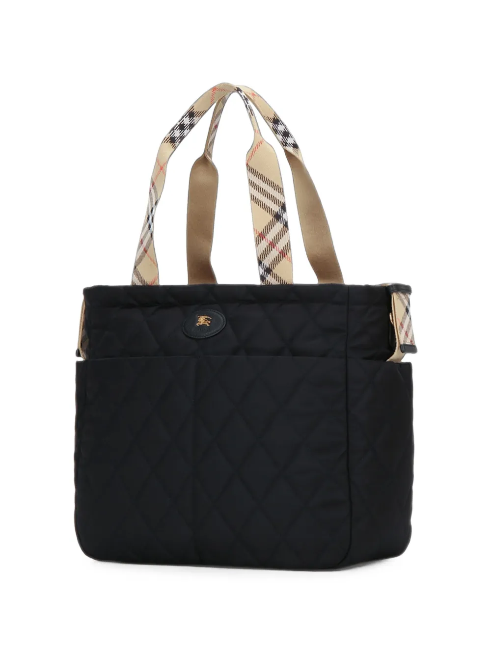 Burberry Kids quilted changing bag Zwart