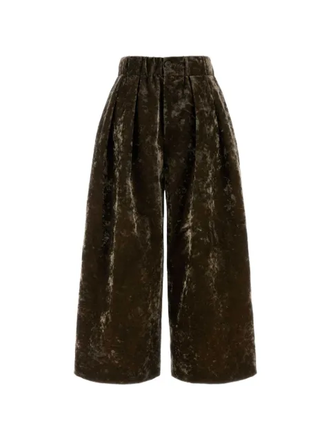 Uma Wang Poetic velvet wide-leg trousers