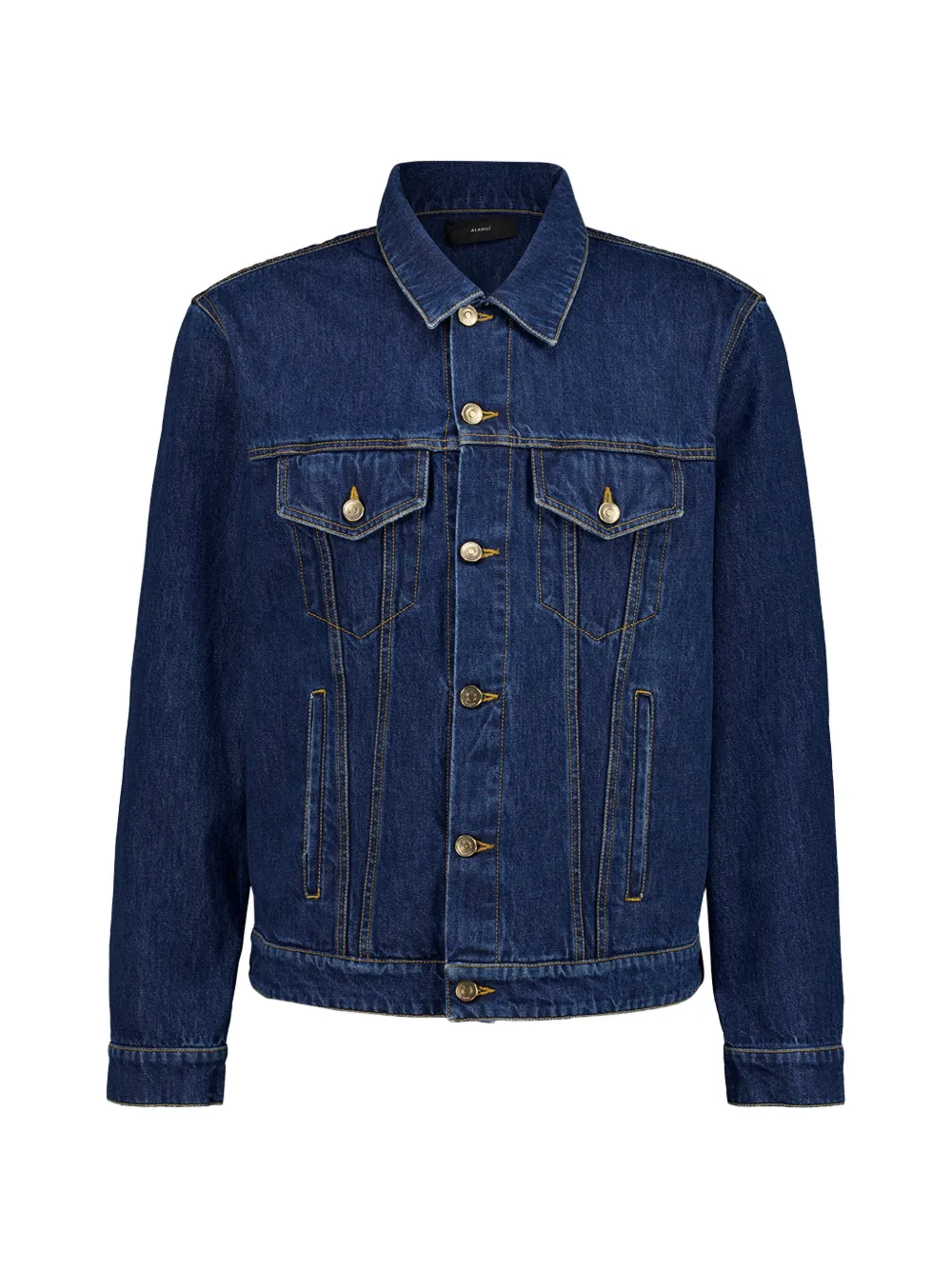 Alanui Hawaii embroidered denim jacket - Blu