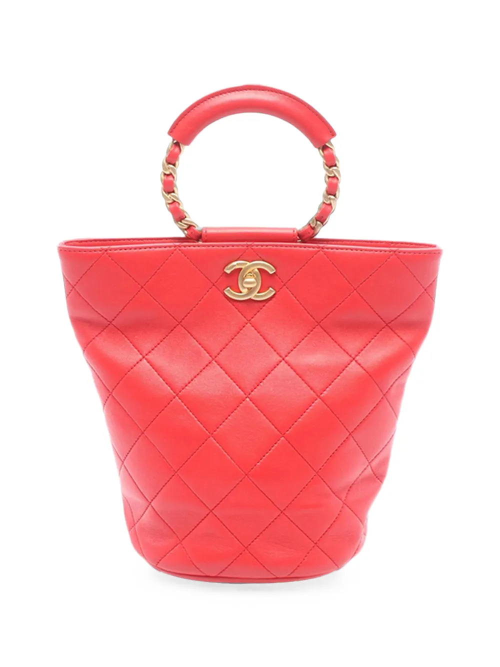 CHANEL Pre-Owned sac à dos Loop en cuir d'agneau (2019) - Rouge