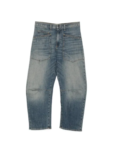 Nili Lotan faded-effect patch-pocket jeans