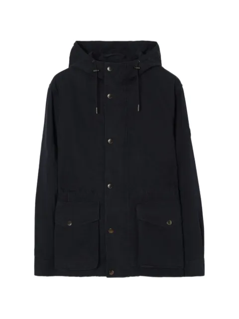 Burberry gabardine Euston hooded jacket with warmer