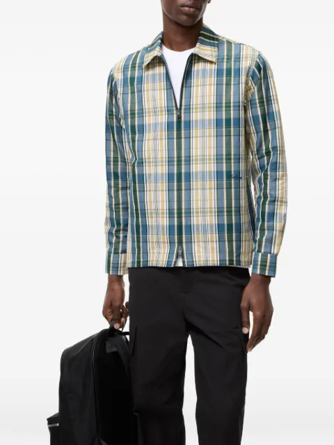 Burberry Check cotton linen overshirt