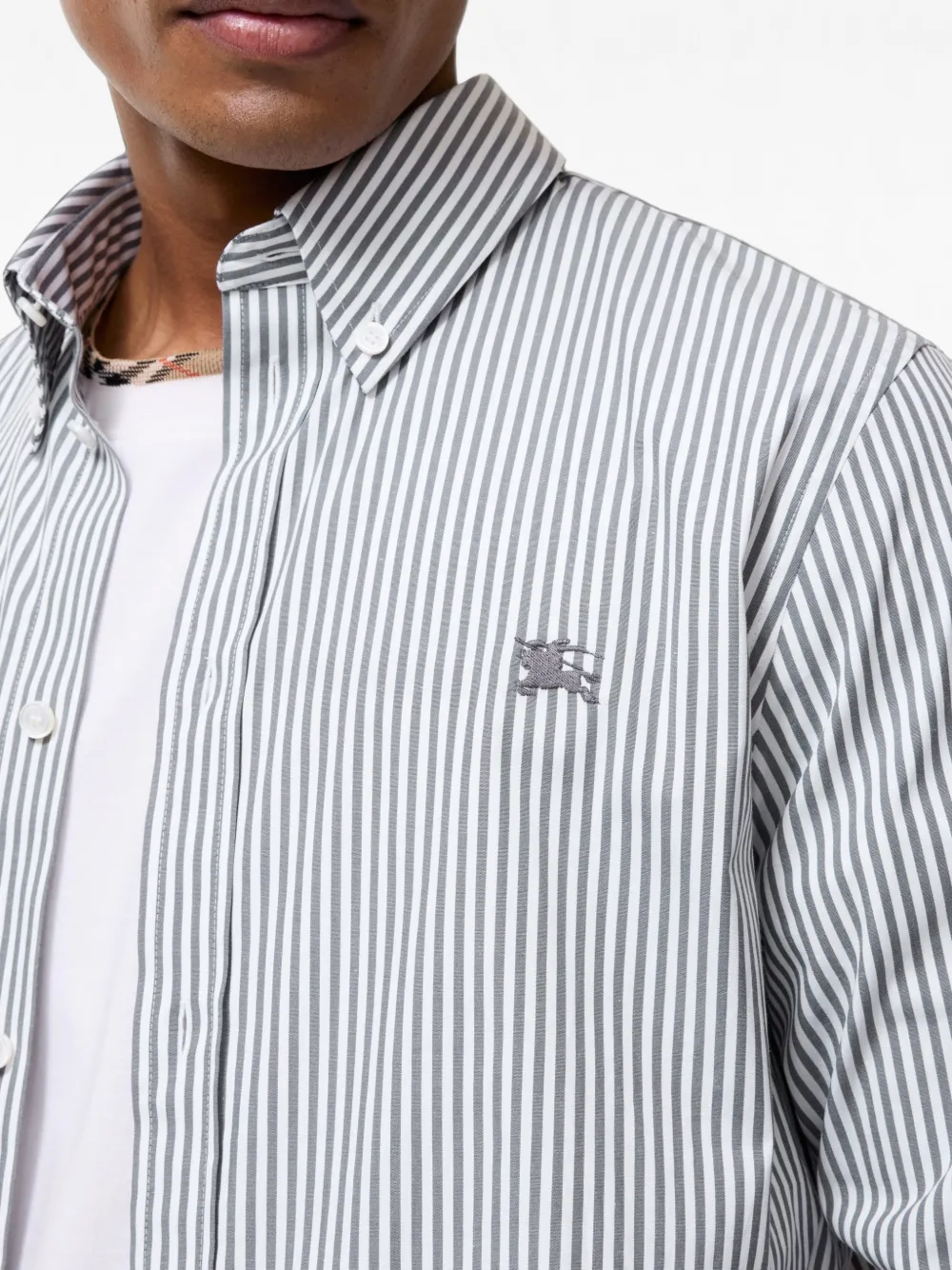 Burberry Classic-fit stretch katoenen overhemd Wit