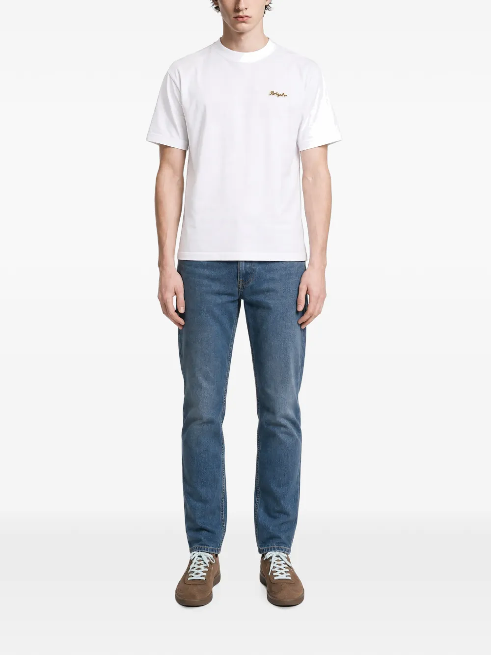 Axel Arigato Trace T-shirt met geborduurd logo Wit