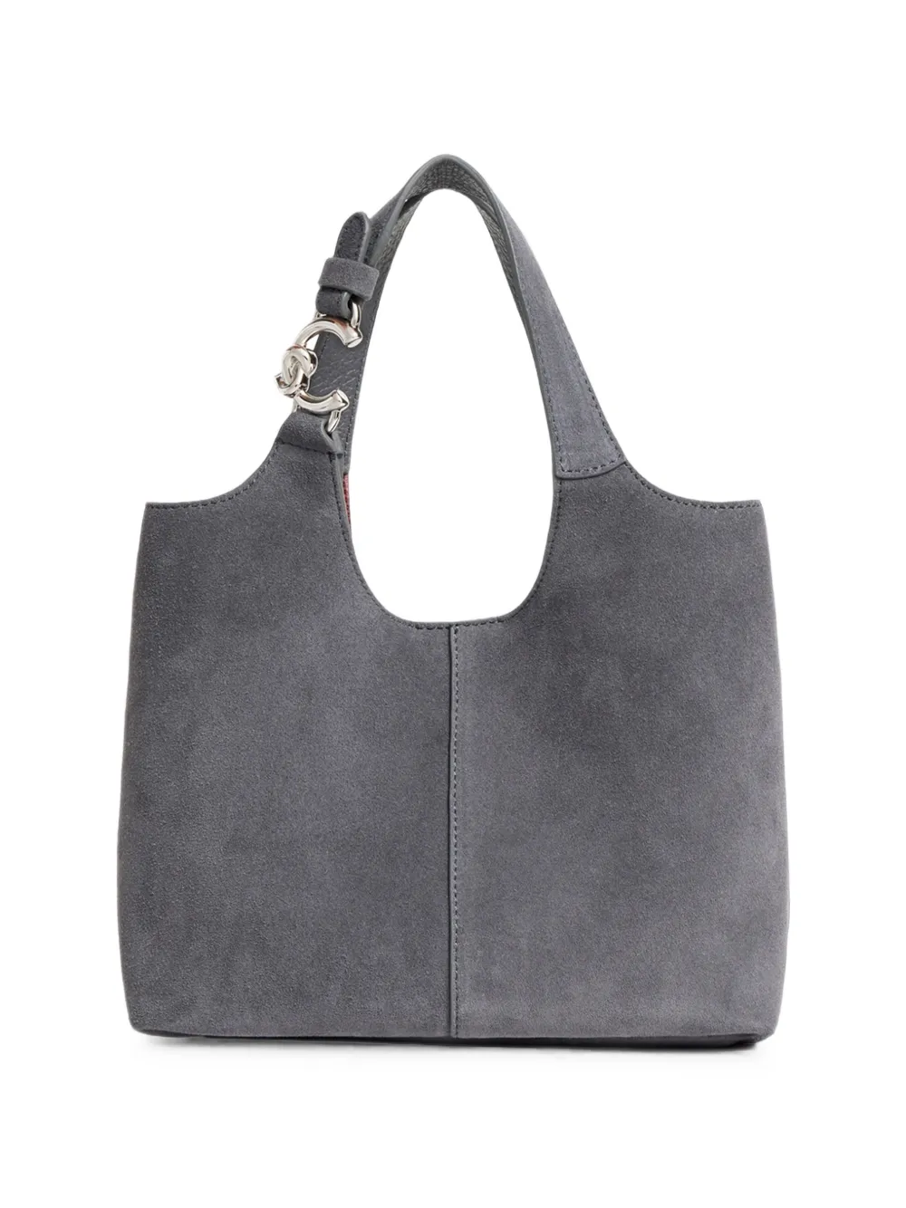 Coccinelle suede leather shoulder bag Grijs