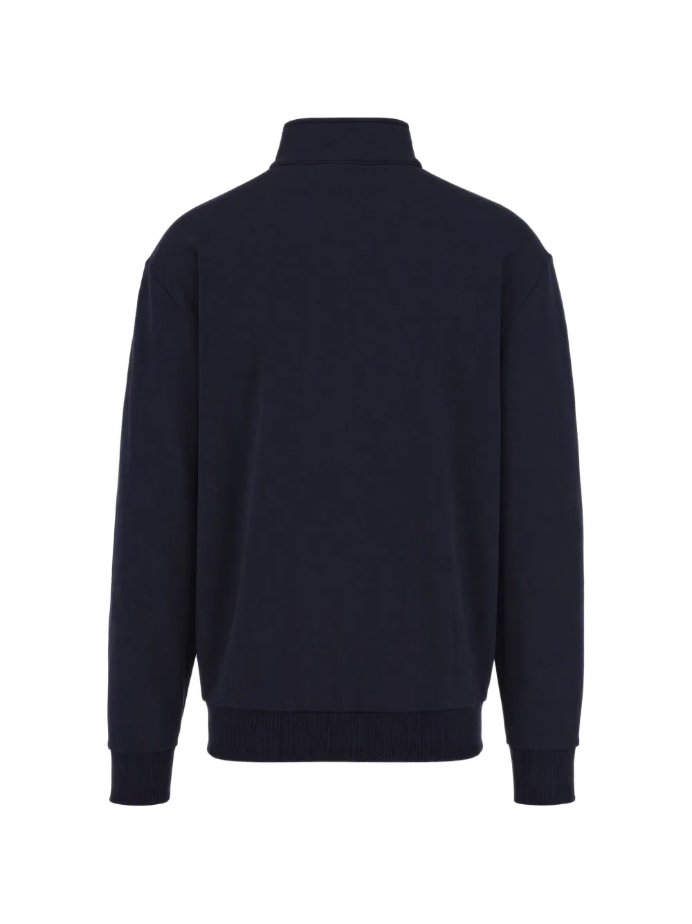 Lacoste Trui met logo-patch en kwartrits Blauw
