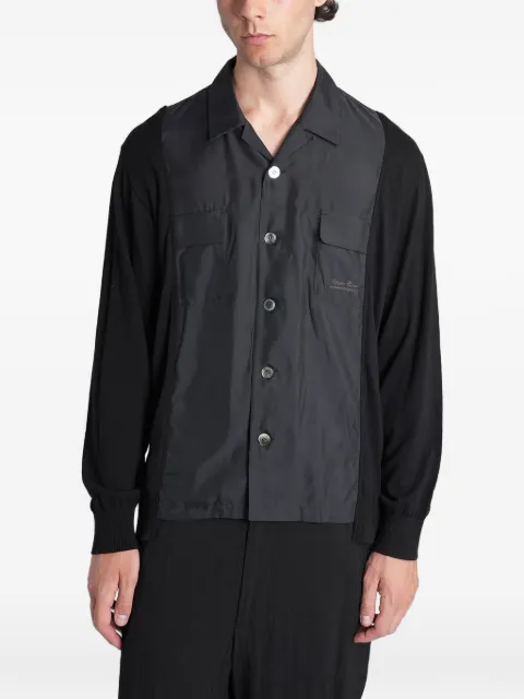 Undercover panelled button-up shirt