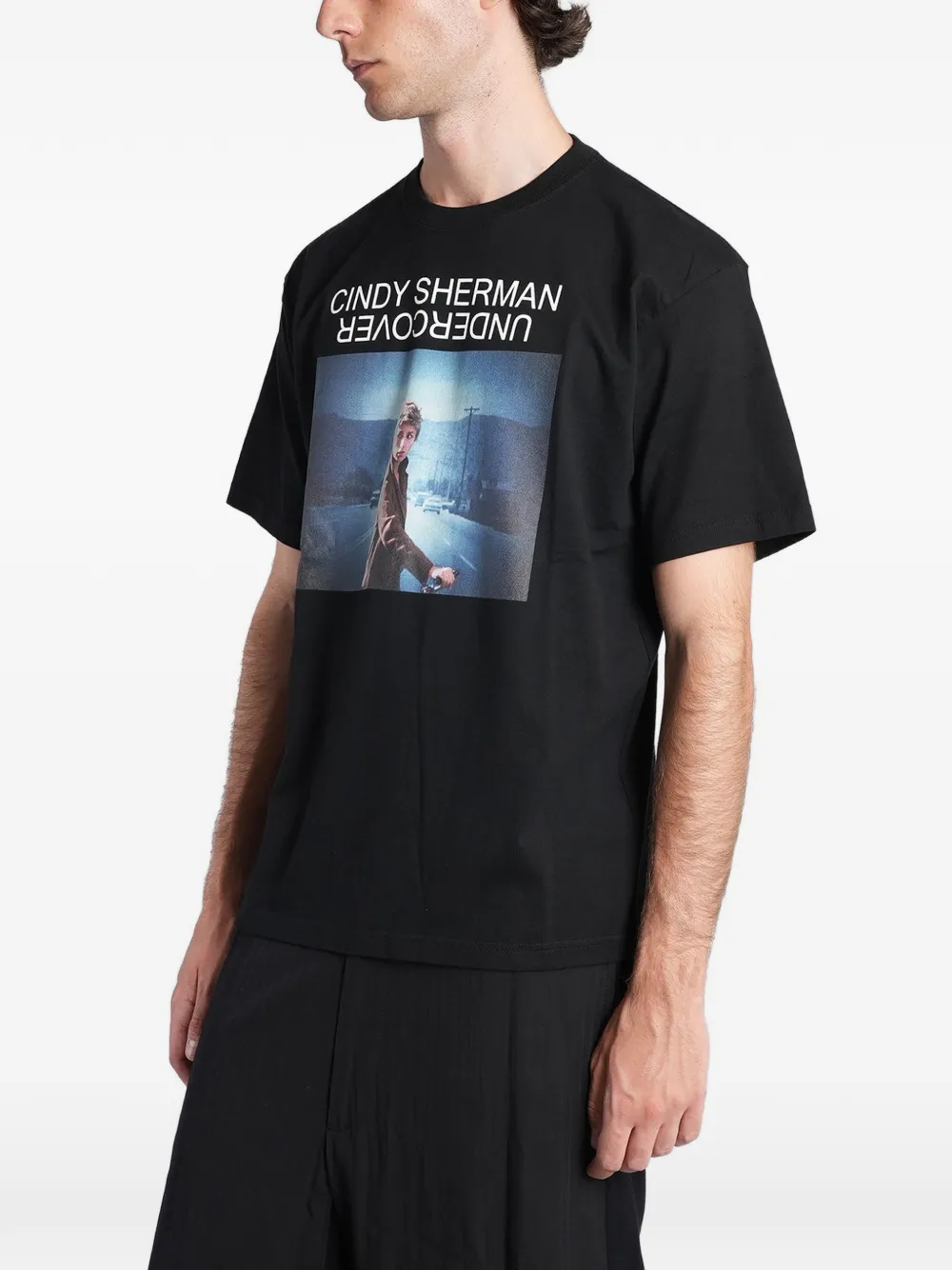 Undercover Cindy Sherman T-shirt met grafische print Zwart