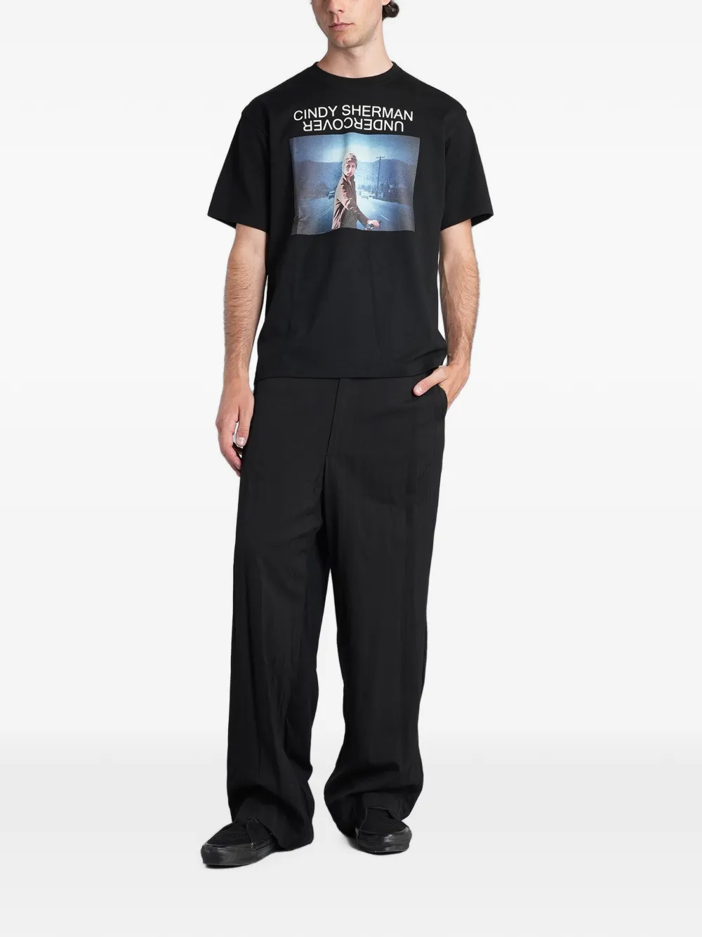 Undercover Cindy Sherman T-shirt met grafische print Zwart