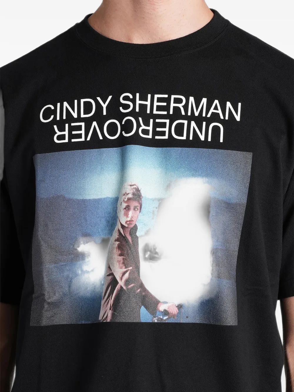 Undercover Cindy Sherman T-shirt met grafische print Zwart