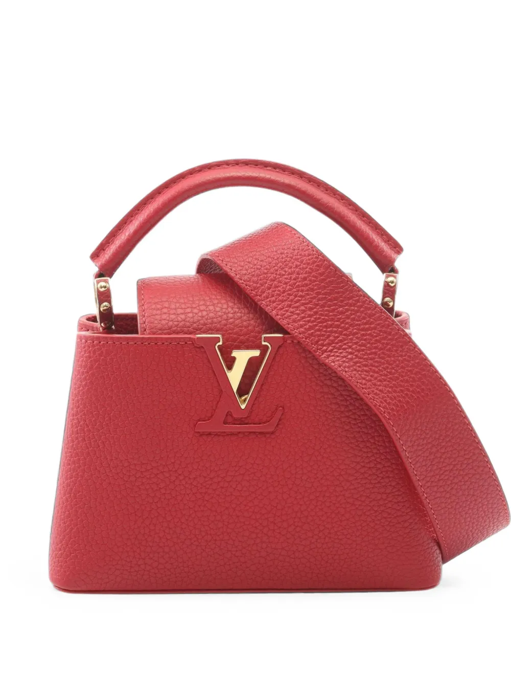 Louis Vuitton Pre-Owned 2020 Taurillon Mini Capucines satchel - Rosso