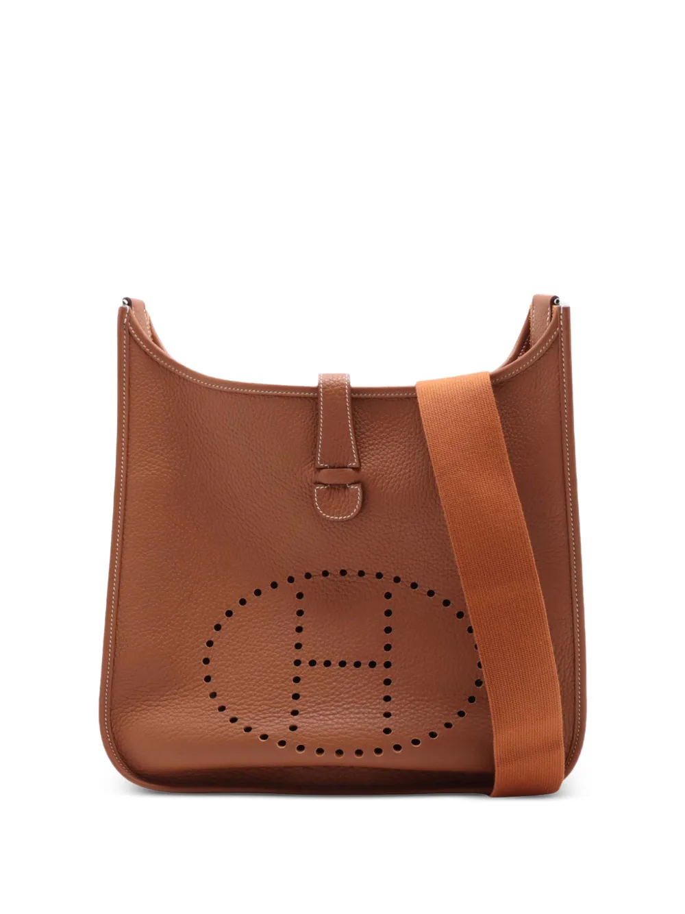 Hermès Pre-Owned Borsa a tracolla Evelyne III 33 in pelle Clemence 2025 - Marrone